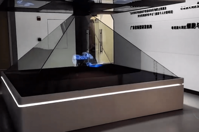 全息展柜 三维立体投影180/270/360度互动成像展示柜