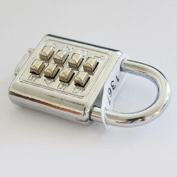 三环四位固定密码挂锁行李旅行箱密码锁出口产品转内销ZW35