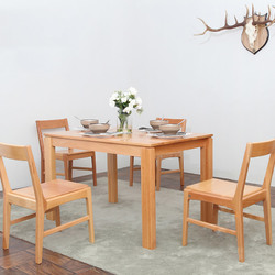 青岛一木现代中式实木餐桌 小户型餐桌椅组合 榉木餐桌简约西餐桌