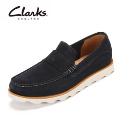 Clarks其乐休闲男鞋一脚蹬轻便男士皮鞋休闲鞋乐福鞋Dakin Edge
