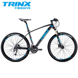 TRINX千里达X1山地自行车禧玛诺27速油刹气压前叉接近碳纤维重量