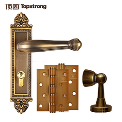 顶固室内欧式门锁 实木房门锁门锁三件套餐家用门锁