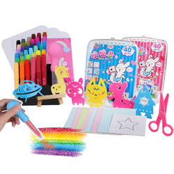 迪士尼喷喷笔12色24色36色冰雪奇缘画笔套装儿童可水洗水彩笔套装