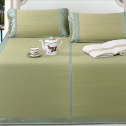 黄古林海绵草席1.8m床折叠三件套1.5米1.2双人床夏季加厚天然凉席