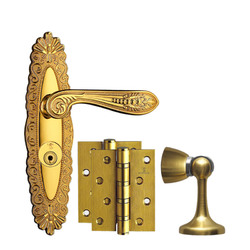 顶固产品 欧式门锁三件套装 卧室实木门锁套装