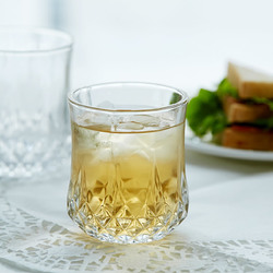 青苹果无铅透明加厚玻璃杯烈酒威士忌啤酒杯水杯果汁洋酒杯6只装