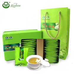 横县茉莉花茶特级浓香人间一香绿茶2018新泡袋茶浓香型礼盒装150g