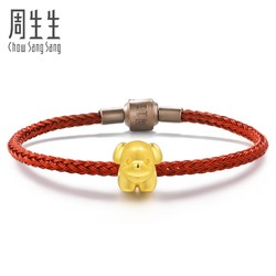 周生生黄金足金Charme串珠系列可爱狗转运珠89806C定价