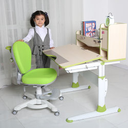 光明园迪90公分儿童学习桌椅套装学生学习升降书桌写字桌椅套装