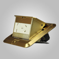 家的 地板插座 金属黄铜地插 五孔地插 二三极地插 含地插底盒