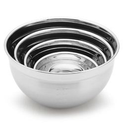 法国铂帝斯 304不锈钢盆家用圆形餐盆汤盆洗菜调料盆打蛋和面盆