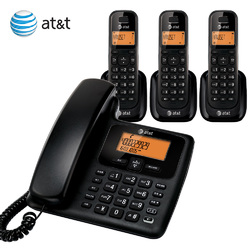 美国AT&T34109数字无绳电话机一拖三 子母机 家用办公固定座机