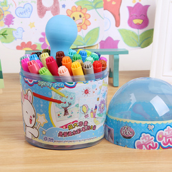 智高kk喷喷笔36色儿童涂鸦绘画画笔玩具幼儿园可洗水彩笔玩具套装