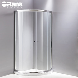 欧路莎淋浴房 半圆玻璃门左右滑动式简易整体沐浴房洗浴房SR-1901