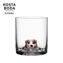 KOSTA BODA进口手工水晶杯玻璃杯 NEWFRIENDS水杯家用 创意动物杯