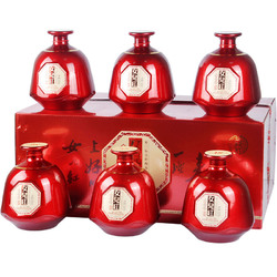绍兴女儿红黄酒 桂花林藏经典版花雕酒喜庆坛装 500ml*6整箱装