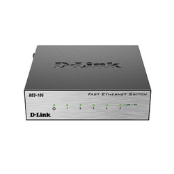 dlink友讯 DES-105 百兆5口网络交换机网线分线器光纤分流器