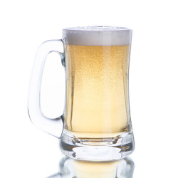 【买1送1】Libbey 利比 玻璃啤酒杯 扎啤杯玻璃杯果汁杯水杯355ml