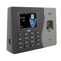 ZKTeco/中控智慧S60指纹考勤机打卡机指膜签到网络指纹式打卡神器