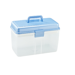 茶花家庭小医药用双层急救药品收纳箱盒家用塑料儿童药箱9.5L