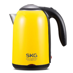 SKG 8045电热水壶保温电水壶不锈钢304食品水壶电烧水壶家用1.7L