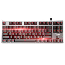 富勒 G87樱桃轴机械键盘 背光游戏有线键盘Cherry红轴青轴黑轴