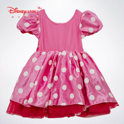 迪士尼商店 经典米妮儿童礼服裙可爱粉色波点蓬蓬裙子女童