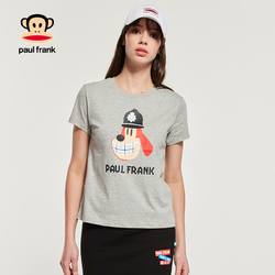 Paul Frank/大嘴猴 设计师款创意牙套的Bob印花女式短袖T恤