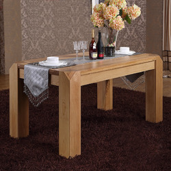 青岛一木北欧实木餐桌椅组合 小户型白橡木餐桌简约现代西餐桌子