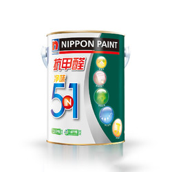 立邦漆 抗甲醛净味五合一内墙面漆 室内乳胶漆油漆涂料5L