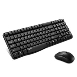 键盘鼠标套装雷柏1865无线键鼠套装商务电脑办公家用鼠标轻音键盘