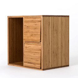 永裕楠竹家具储物柜简易书柜自由组合收纳盒整理箱办公柜格子柜