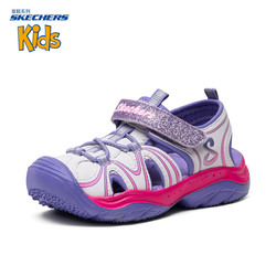 Skechers斯凯奇女童鞋 柔软舒适儿童凉鞋防滑可爱休闲鞋86656L