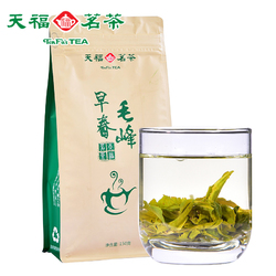 天福茗茶 毛峰茶叶 2018春茶 绿茶 早春新茶 实惠装150g*2袋