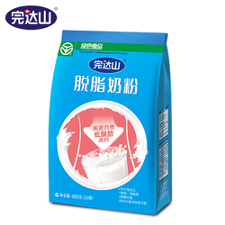 完达山奶粉  成人脱脂牛奶冲饮高钙  脱脂奶粉400g/袋