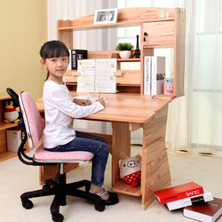思科儿童学习桌中小学生写字桌椅套装家用写字台儿童书桌书柜组合