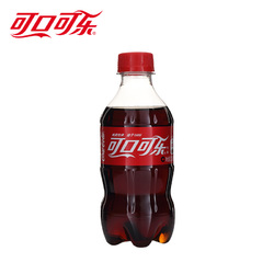 可口可乐北极熊中号 毛绒玩具 女友礼物+碳酸饮料汽水300ml*1