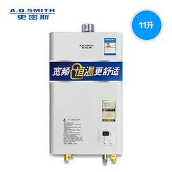 A．O．Smith/史密斯 11升TA  燃气热水器家用 宽频恒温型天然气AO