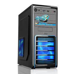 先马奇迹3标准版台式电脑机箱U3黑化铁网防尘支持SSD