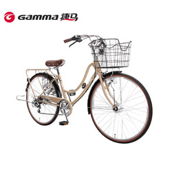 GAMMA/捷马自行车26寸出口日本原型车男女式成人通勤复古单车流年