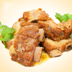 古龙食品红烧排骨罐头速食优质排骨猪肉炒菜即食下饭佐餐小吃256g