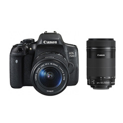 [旗舰店] Canon/佳能 EOS 750D 双镜头单反套机 18-55mm/55-250mm