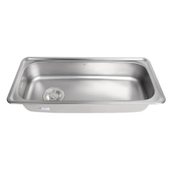 原装进口 韩国白鸟水槽 不锈钢大单槽套餐 洗菜盆JS1020正品保障