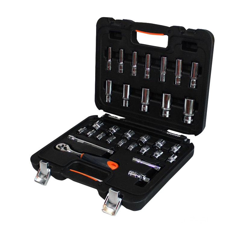 钢盾 31件10MM系列公制组套维修汽修组套棘轮套筒扳手 S010031