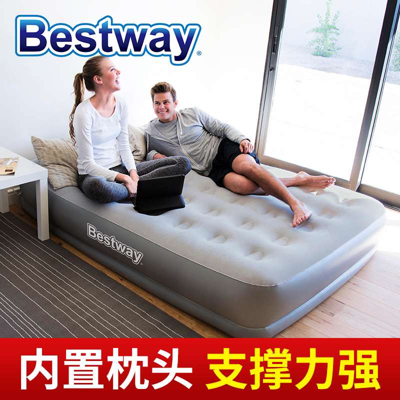 Bestway充气床 豪华双层加高充气床垫双人单人加厚家用气垫床