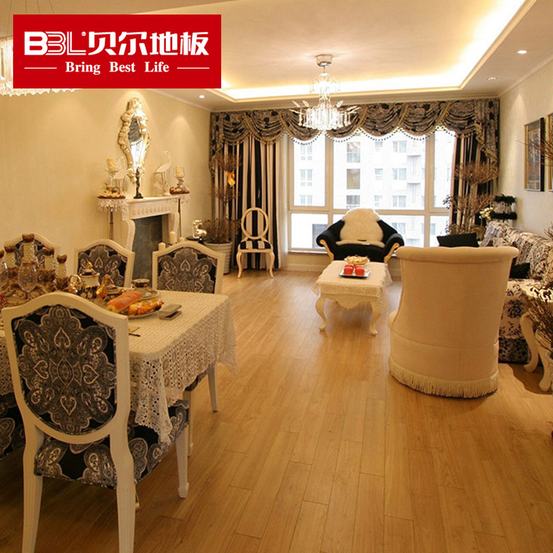 贝尔地板 橡木纯实木地板仿古木地板进口原木厂家直销 俄罗斯白橡