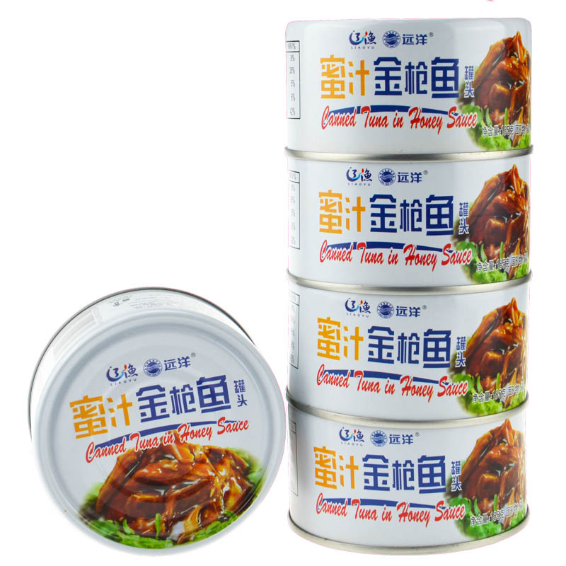 远洋 蜜汁金枪鱼罐头185g