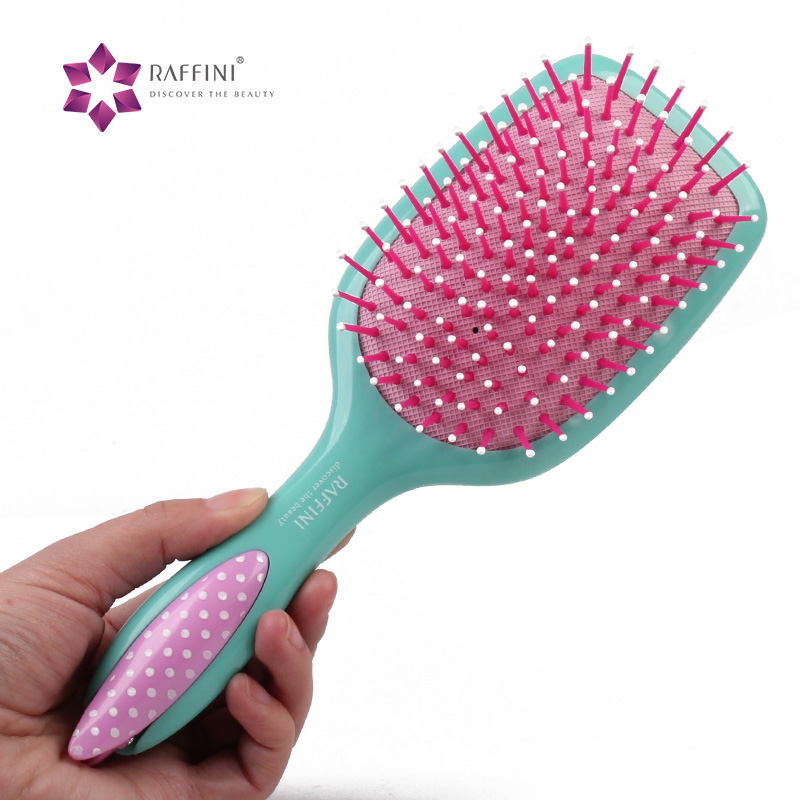 瑞芙妮软气囊 按摩梳 气垫梳 红色梳子 夹子梳 美发梳子方形梳子