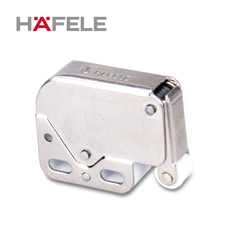 海福乐门扣弹簧门扣按弹功能象鼻锁锁扣免拉手柜门反弹器拍拍锁