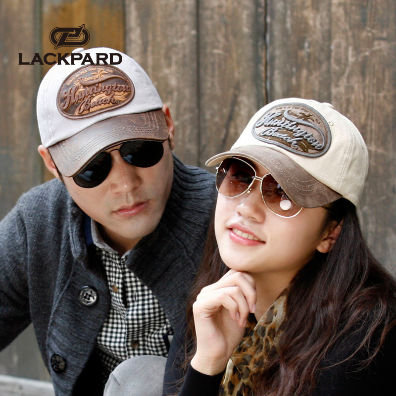 lackpard春夏男女时尚休闲棒球帽弯帽檐鸭舌帽情侣遮阳防晒太阳帽